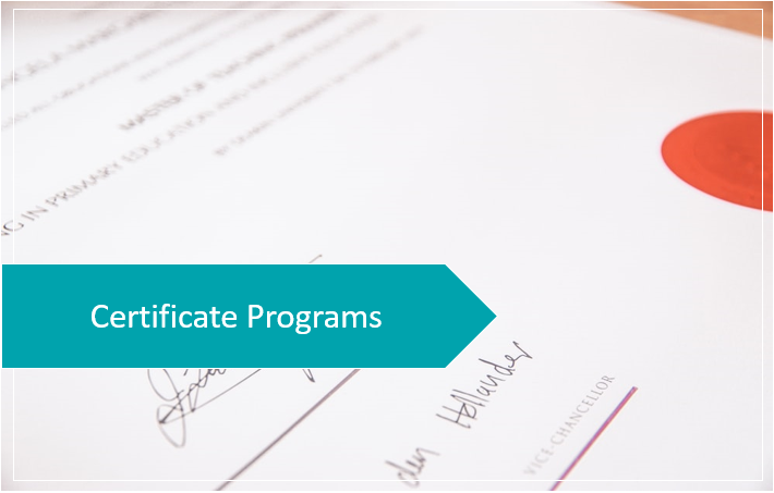 Certificate Programs Header