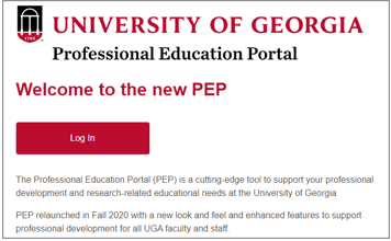 Professional Education Portal login image